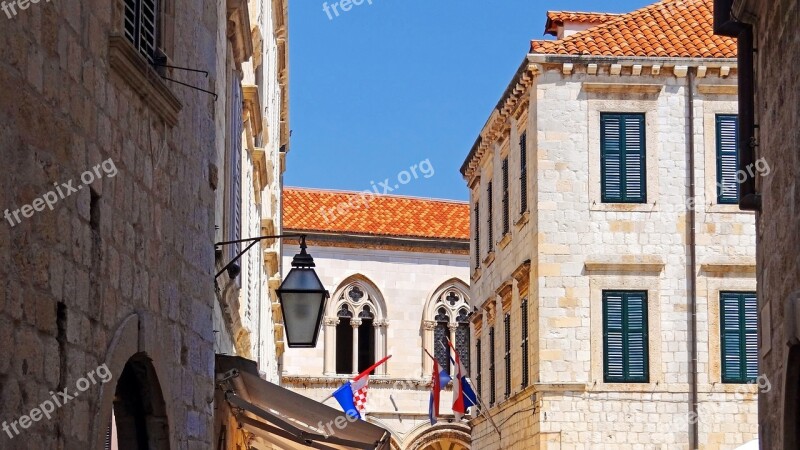 Croatia Dubrovnik Houses Street City