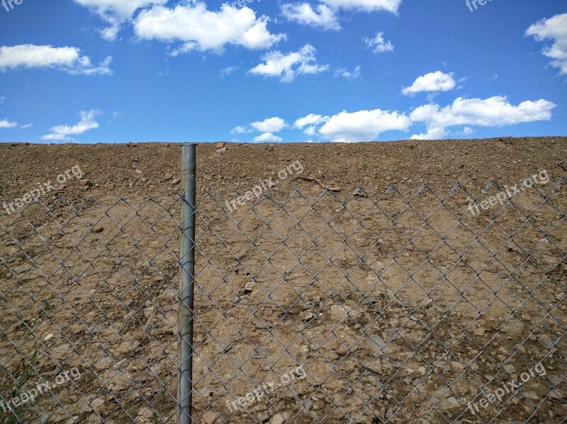 Sky Clouds Blue Dirt Land