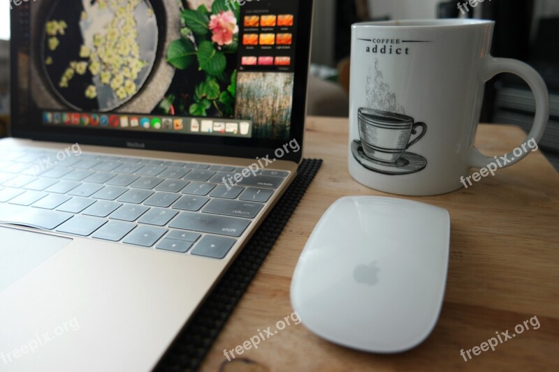 Coffee Addict Coffee Mug Work Laptop