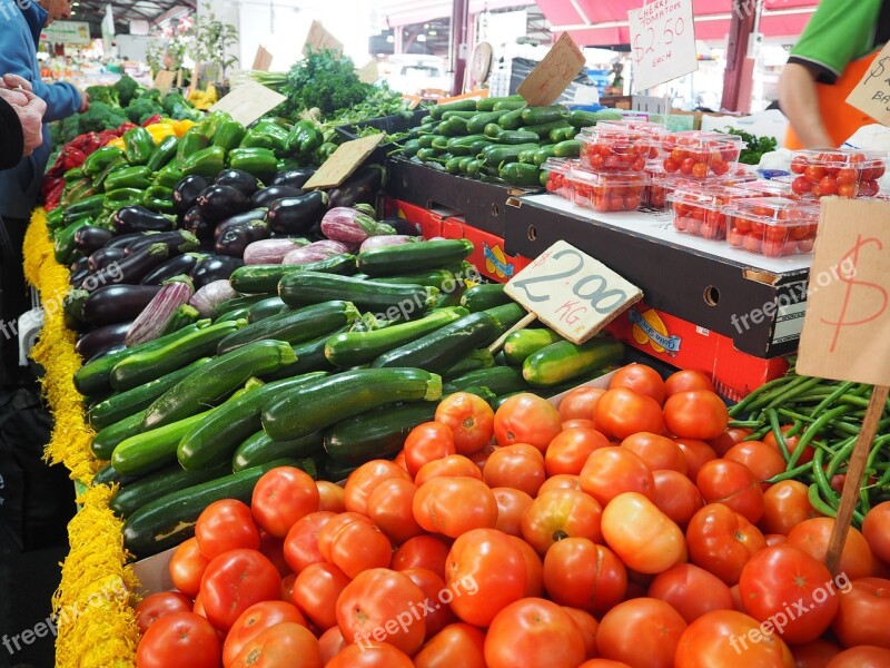 Vegetables Tomatoes Veggies Queen Victoria Market Melbourne