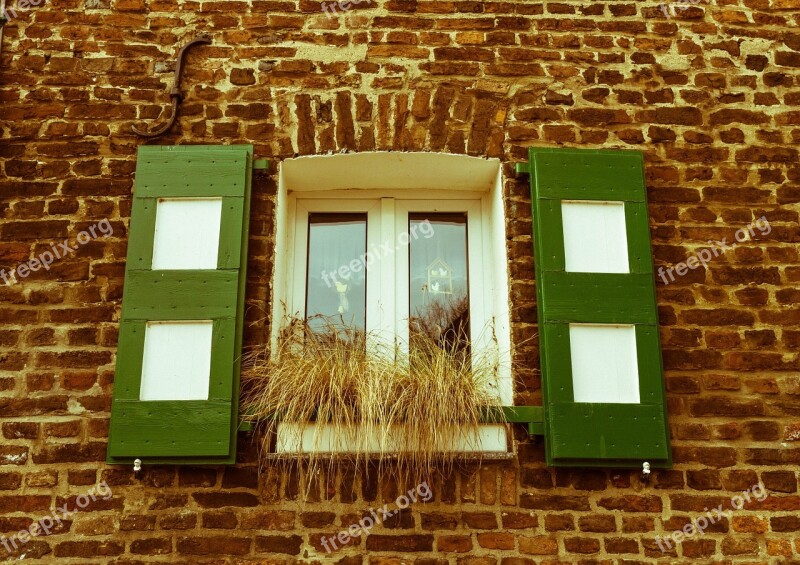 House Window Hauswand Shutters Rustic