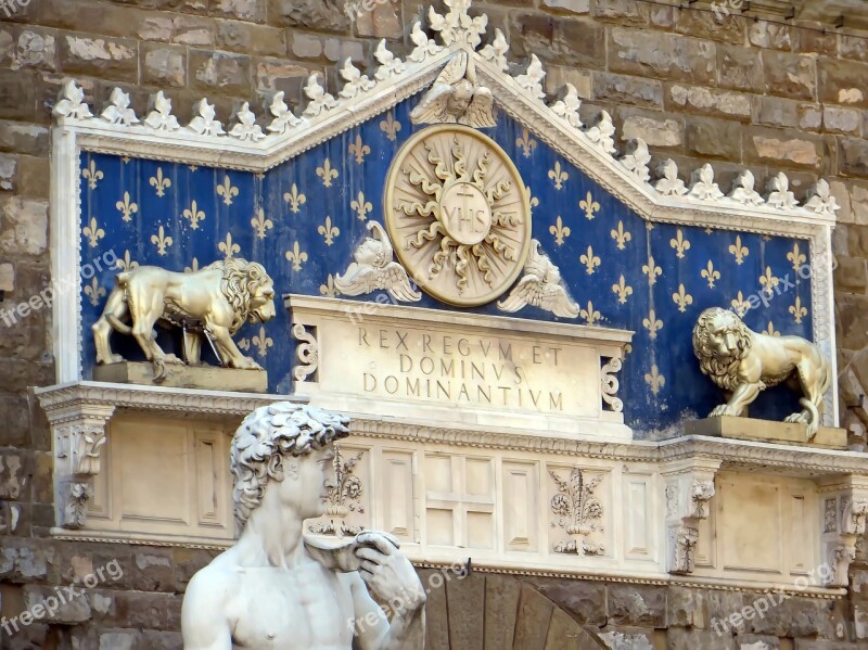 Italy Florence Palazzo Vecchio Wall Decoration Currency