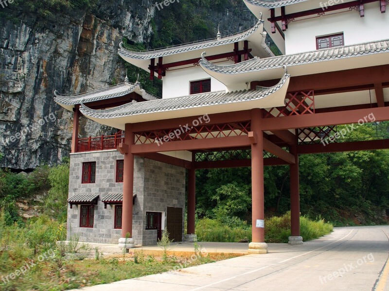 China Yangshuo Toll Architecture Building