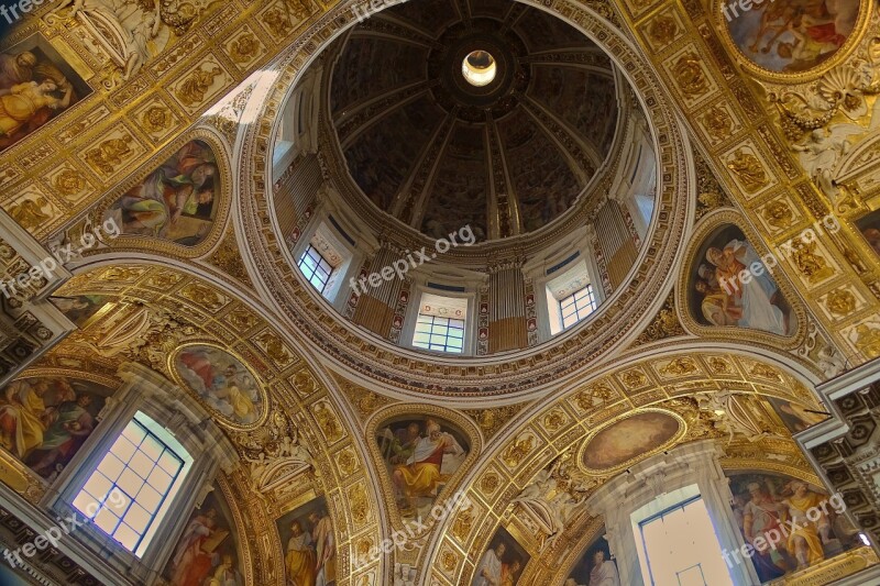 Italy Rome Basilica Di St Maria Maggiore Church Sky