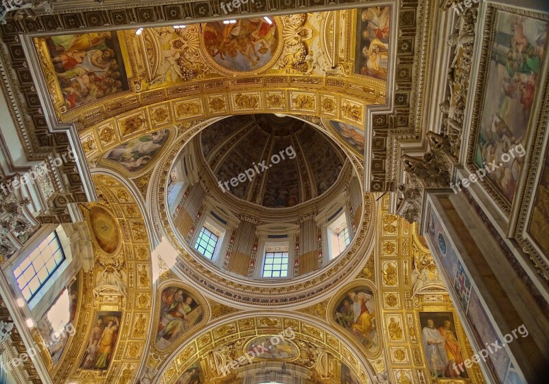 Italy Rome Basilica Di St Maria Maggiore Church Sky