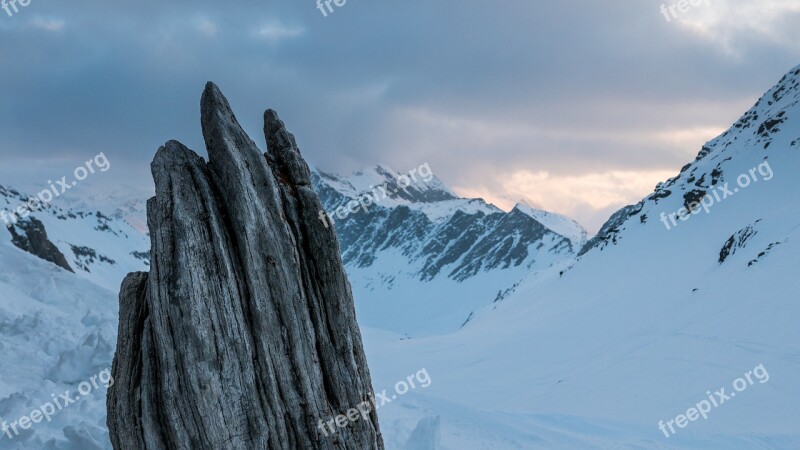 Bedretto Valley Christallina Ticino Switzerland Winter