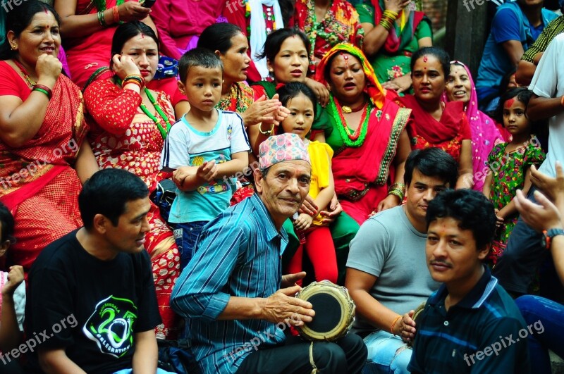 Joy Nepal Festival People The Crowd