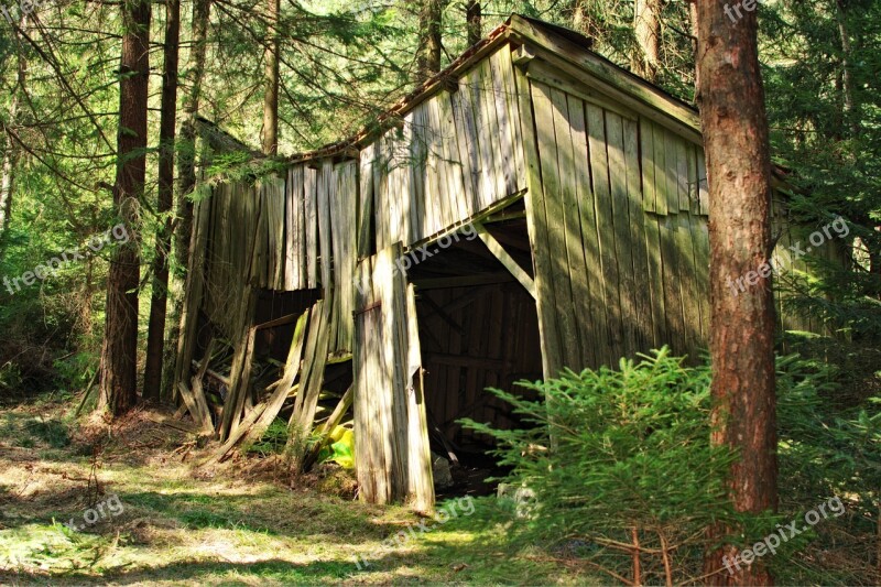 Hut Log Cabin Barn Woodhouse Wood