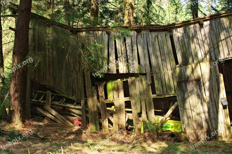 Hut Log Cabin Barn Woodhouse Wood