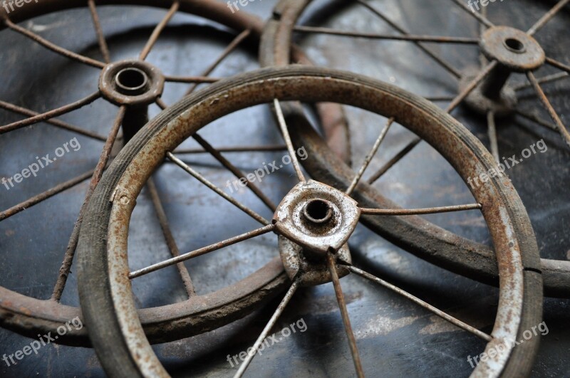 Antique Vintage Wheel Buggy Old