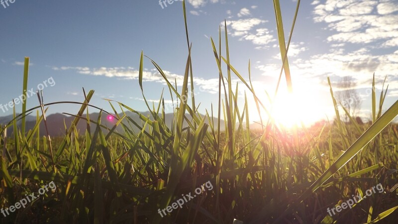 Nature Lying Sun Landscape Sunset Sun