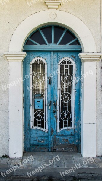 Cyprus Larnaca Town Old House Entrance