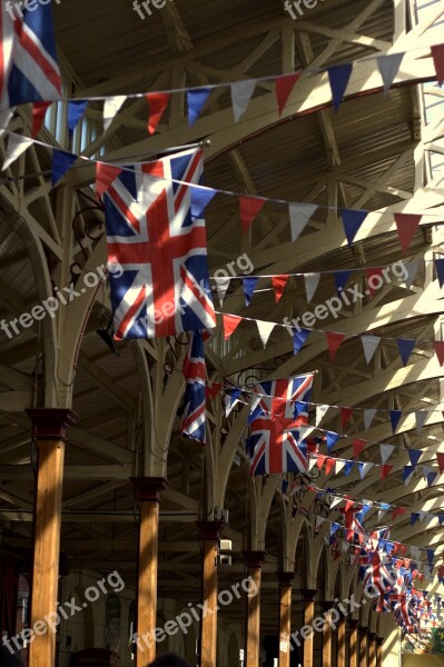 Union Jack Bunting Flags Market Pannier