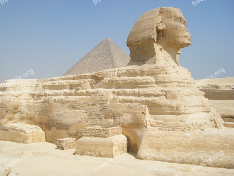 Pyramid Sphinx Egypt Free Photos