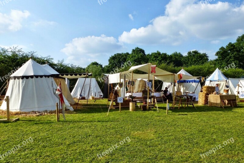 Medieval Camp Tents Middle Ages Medieval Festival