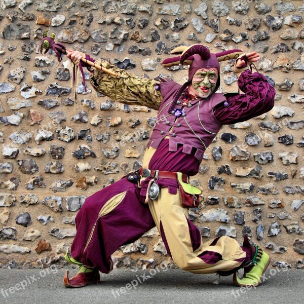 Costume Middle Ages Minstrel Troubadour Violet