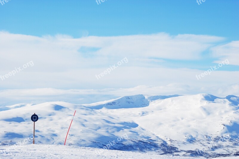 Hemavan Snow Norrland Mountain Snow Landscape