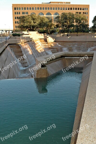 Fort Worth Texas Water Gardens Fountain Spray