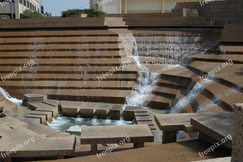 Fort Worth Texas Water Gardens Fountain Spray