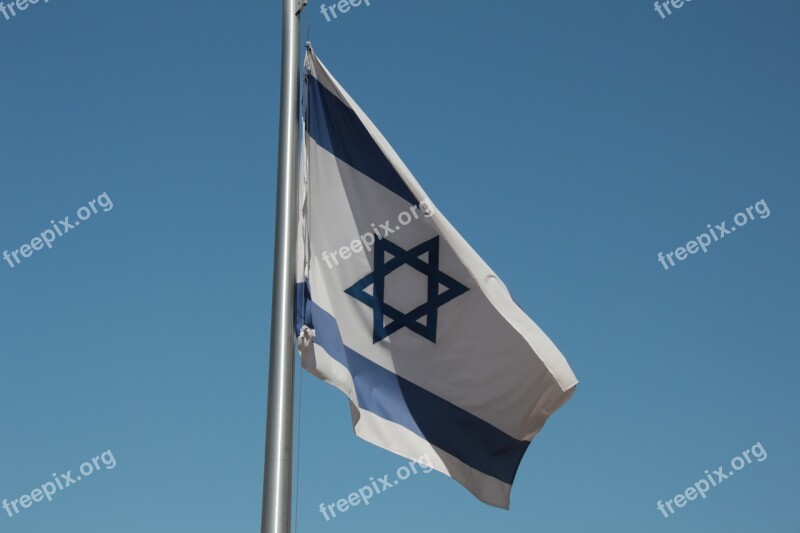 Flag Israel Star Of David Hoist Patriot