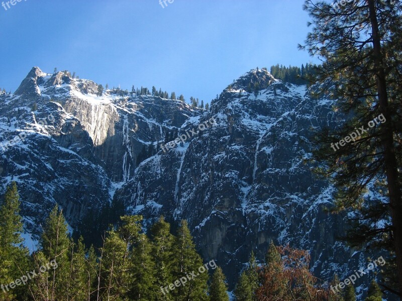 Yosemite Mountain Snow Park Natural