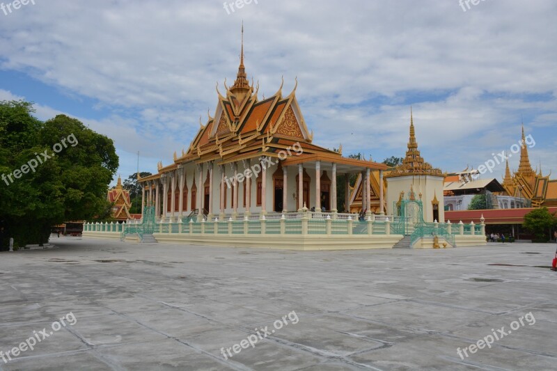 Cambodia Pnom Penh Palace King Free Photos