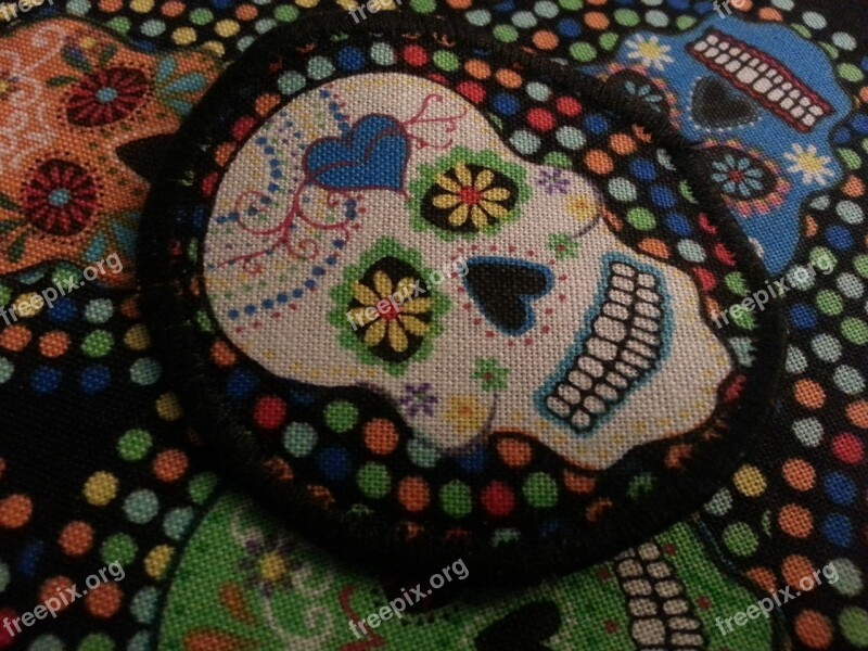 Skull Day Of The Dead Hallo Halloween Gothic