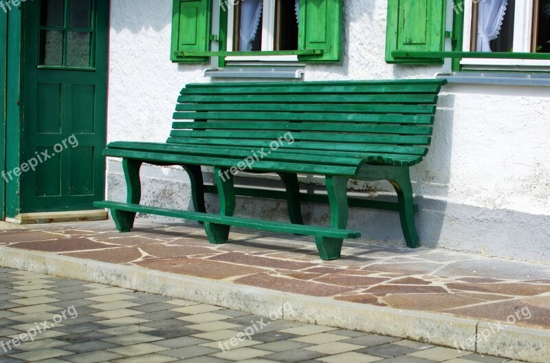 Wooden Bench Bank Bench Click Seat