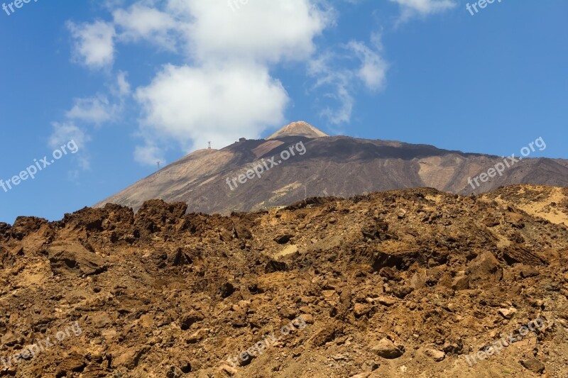 Volcano Teide Tenerife Canary Islands Free Photos