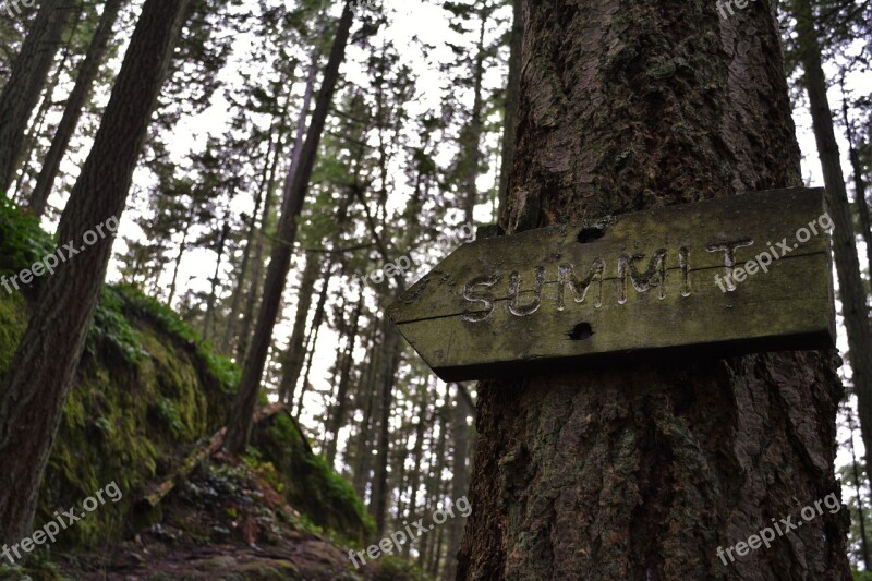 Hiking Trail Path Marker Climbing