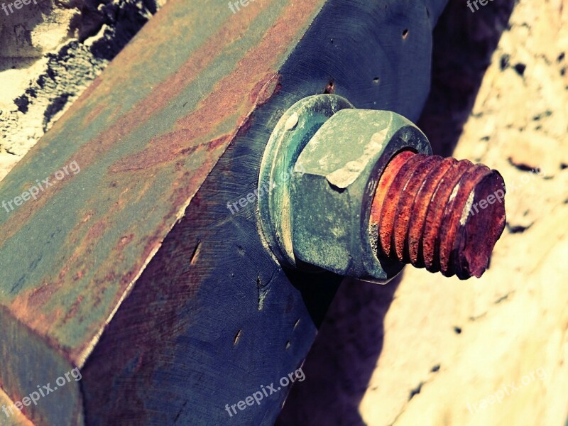 Bolt Rust Zinc Steel Free Photos