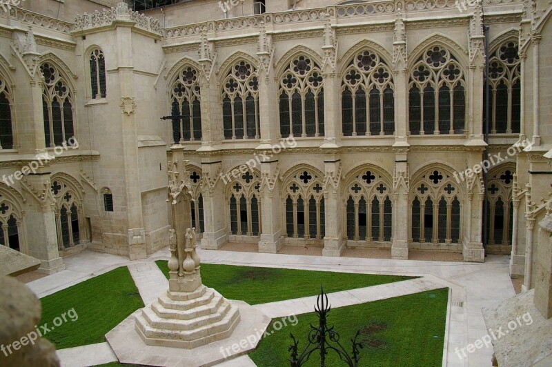 Patio Cathedral Burgos Architecture Gothic Art