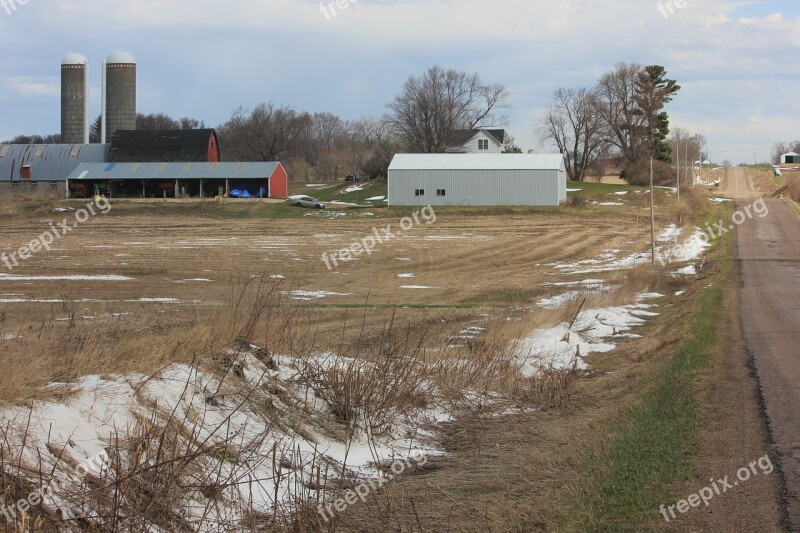 Wisconsin Rural Country Farm Landscape