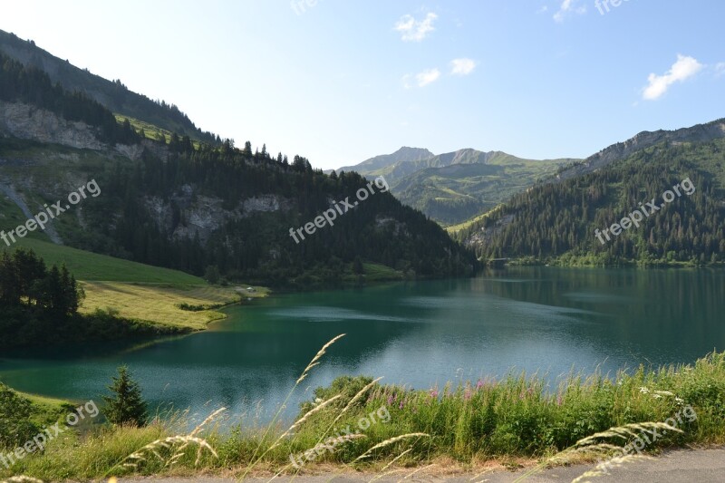 Lac Grand Mont D'arêches Savoie France Free Photos