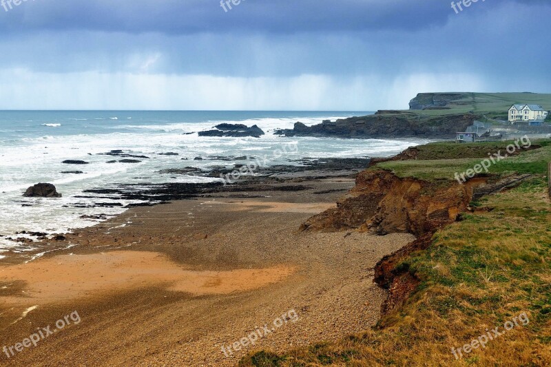 Crooklets Beach Cornwall Bude England Sea