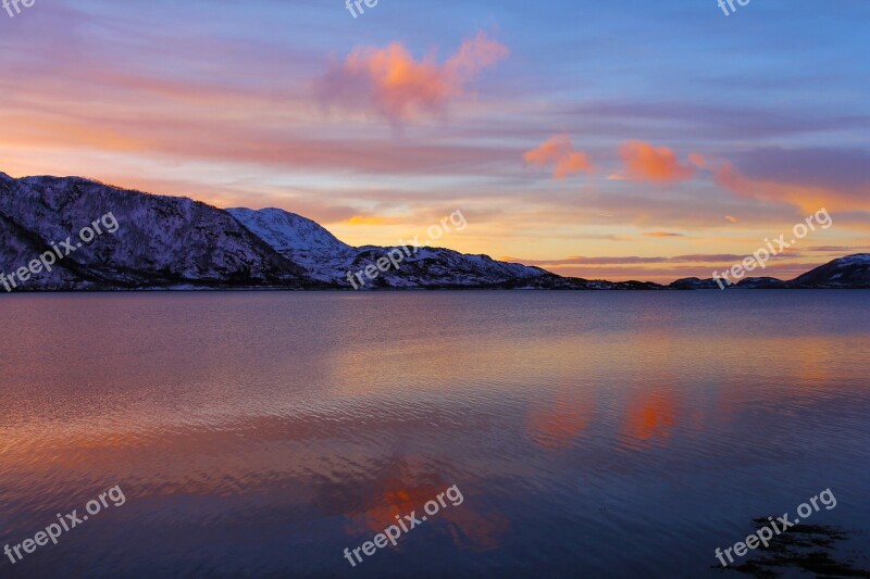 Sunset Ever-changing Orange Red Blue