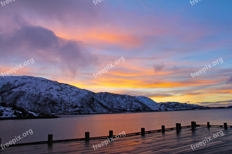 Sunset Ever-changing Orange Red Blue