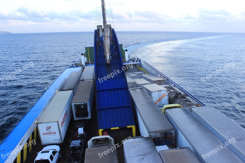 Ferry Sea Ship Boat Port