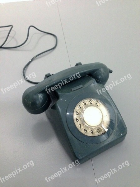 Telephone Phone Dial Communication Retro