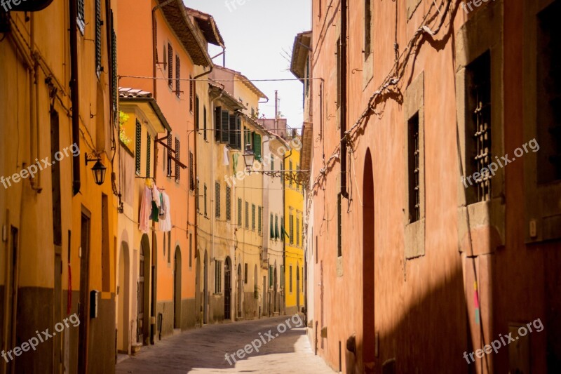 Street Tuscany Italy Old Building