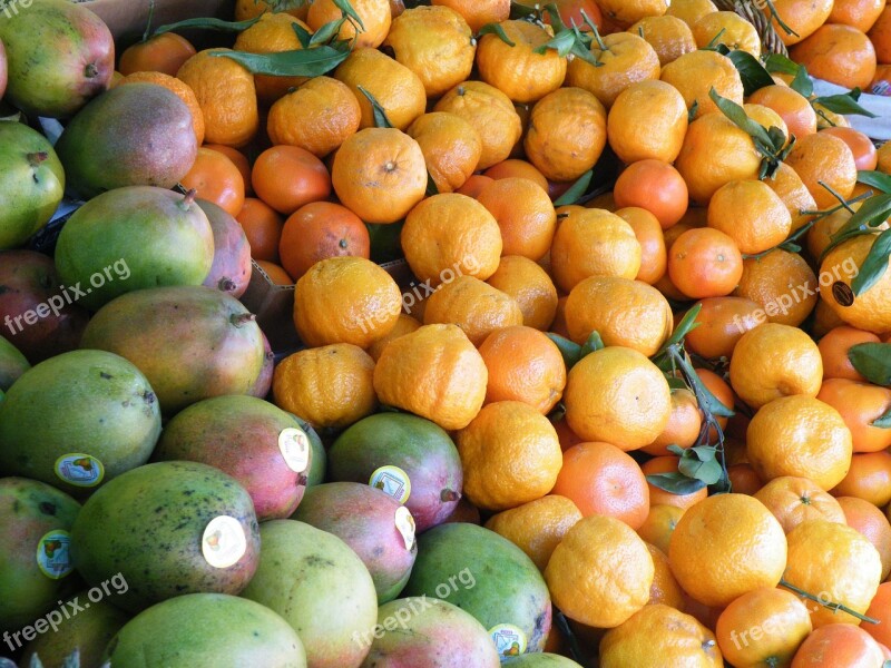 Fruit Stall Mango Orange San Francisco