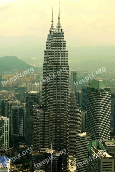 Kong Kuala Malaysia Petronas Twin Towers Free Photos