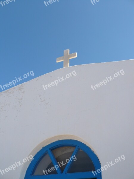 Greece Church Sun Cyclades White