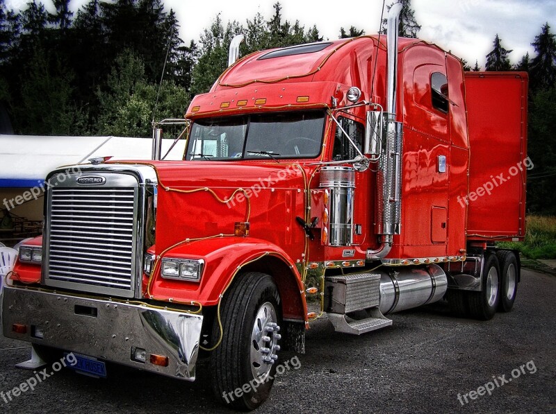 Wallpaper Background Lorry Red Truck