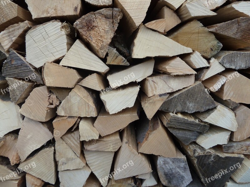 Wood Firewood Holzstapel Growing Stock Log