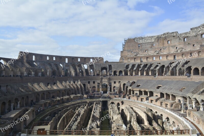 Italy Rom Colosseum Architecture Ancient