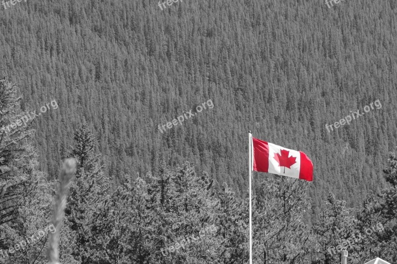 Canada Canadian Flag National Park Free Photos