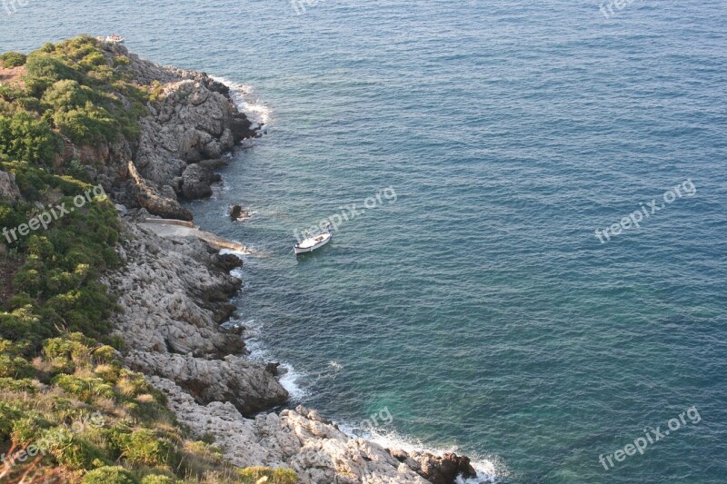 Sea Cliff Italy Costa Landscape