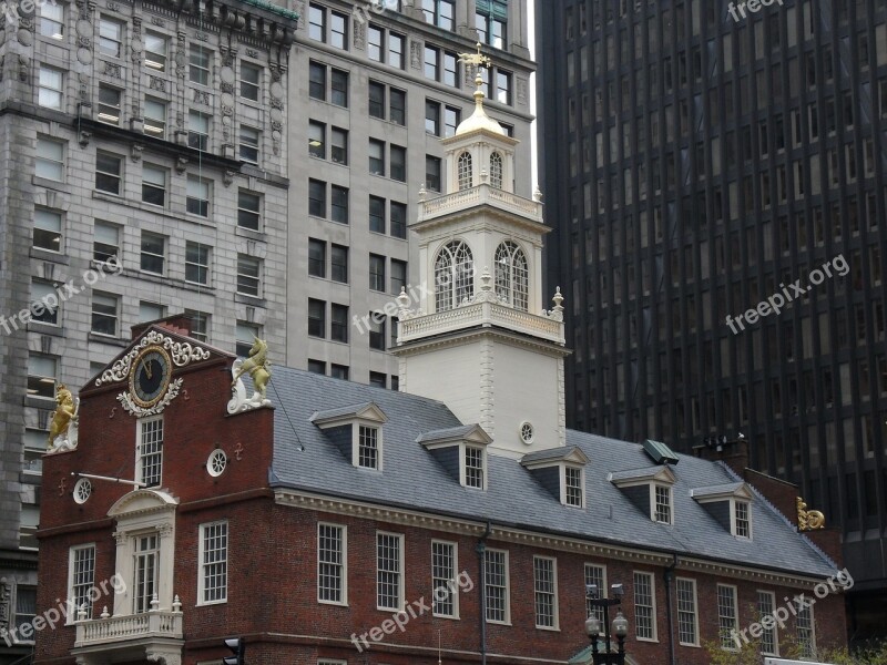 Boston Old State House Massachusetts Freedom Trail Free Photos