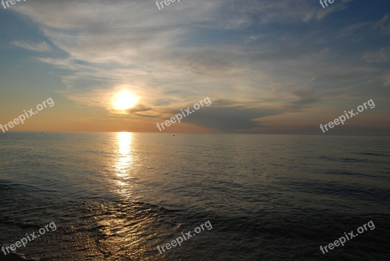 Sea The Baltic Sea Sunset The Coast Of The Baltic Sea The Coast